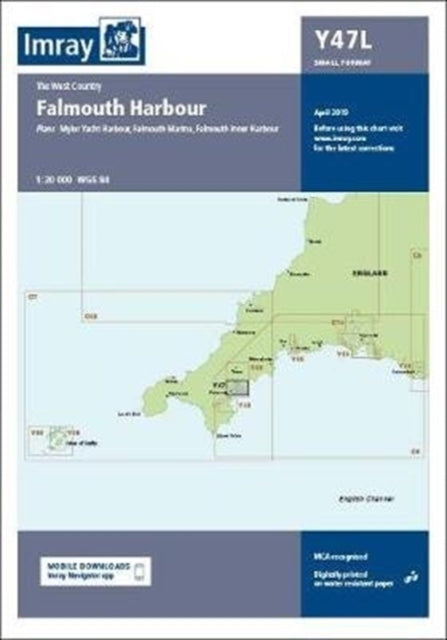 Imray Chart Y47 Falmouth Harbour Laminated
