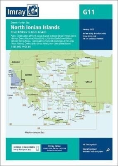 Book cover of: Imray Chart G11