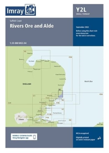 Book cover of: Laminated Imray Chart Y2