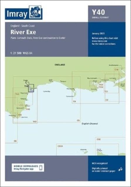 Book cover of: Imray Chart Y40