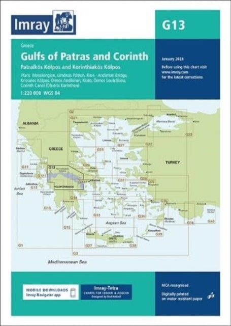 Book cover of: G13 Gulfs of Patras and Corinth