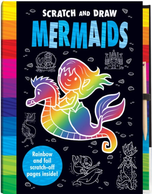 Book cover of: Scratch and Draw Mermaids - Scratch Art Activity Book