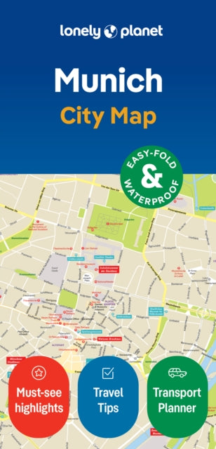 Book cover of: Lonely Planet Munich City Map. By: Lonely Planet
