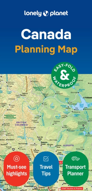 Book cover of: Lonely Planet Canada Planning Map. By: Lonely Planet