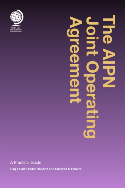 Book cover of: AIPN Joint Operating Agreement. By: Reginald Fowler