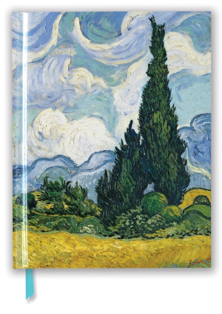 Book cover of: Vincent van Gogh: Wheat Field with Cypresses (Blank Sketch Book). By: Flame Tree Studio