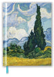 Book cover of: Vincent van Gogh: Wheat Field with Cypresses (Blank Sketch Book). By: Flame Tree Studio