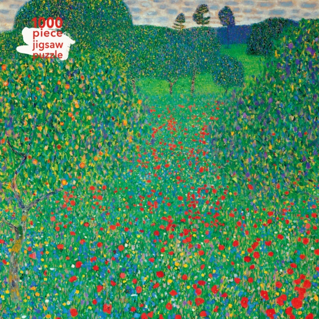 Book cover of: Adult Jigsaw Puzzle Gustav Klimt: Poppy Field. By: Flame Tree Studio