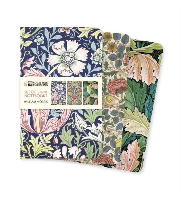 Book cover of: William Morris Set of 3 Mini Notebooks. By: Flame Tree Studio
