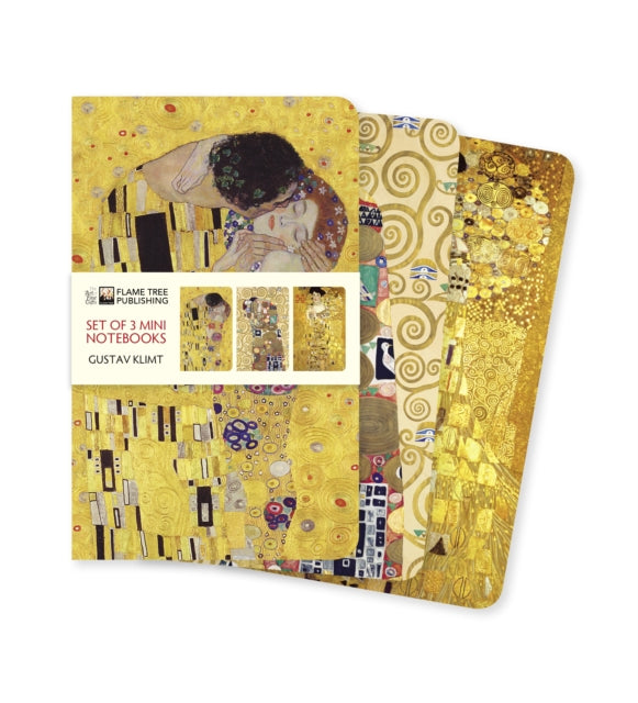 Book cover of: Gustav Klimt Set of 3 Mini Notebooks. By: Flame Tree Studio