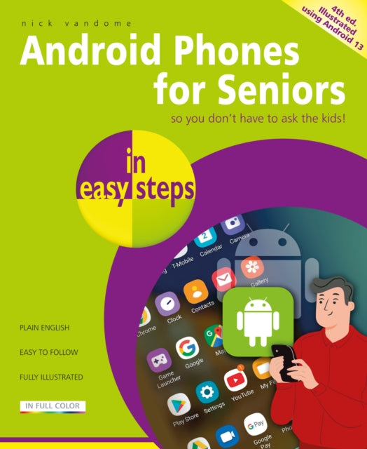 Book cover of: Android Phones for Seniors in easy steps