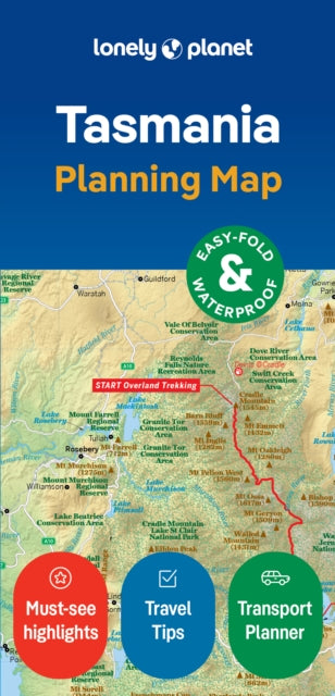 Book cover of: Lonely Planet Tasmania Planning Map. By: Lonely Planet