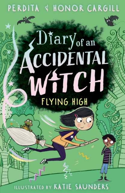 Book cover of: Diary of an Accidental Witch: Flying High. By: Honor and Perdita Cargill