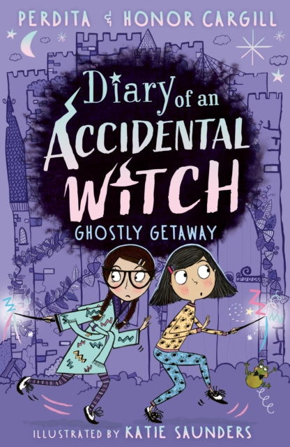 Book cover of: Diary of an Accidental Witch: Ghostly Getaway. By: Honor and Perdita Cargill