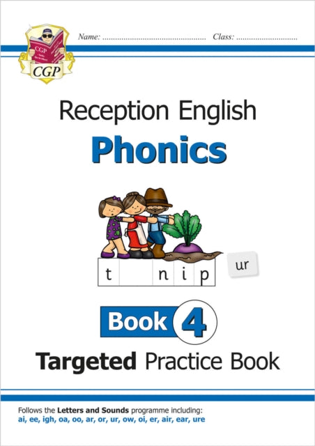 Book cover of: Reception English Phonics Targeted Practice Book - Book 4