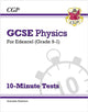 Book cover of: GCSE Physics: Edexcel 10-Minute Tests (includes answers). By: CGP Books