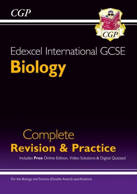 Book cover of: Edexcel International GCSE Biology Complete Revision & Practice: Includes Online Videos & Quizzes. By: CGP Books
