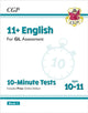 Book cover of: 11+ GL 10-Minute Tests: English - Ages 10-11 Book 1 (with Online Edition)