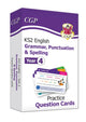 Book cover of: KS2 English Year 4 Practice Question Cards: Grammar, Punctuation & Spelling