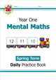 Book cover of: KS1 Mental Maths Year 1 Daily Practice Book: Spring Term