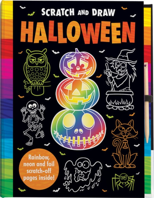 Book cover of: Scratch and Draw Halloween - Scratch Art Activity Book