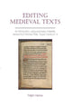 Book cover of: Editing Medieval Texts. By: Ralph Hanna