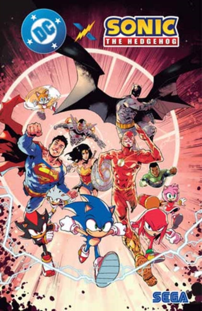 Book cover of: DC X SONIC THE HEDGEHOG