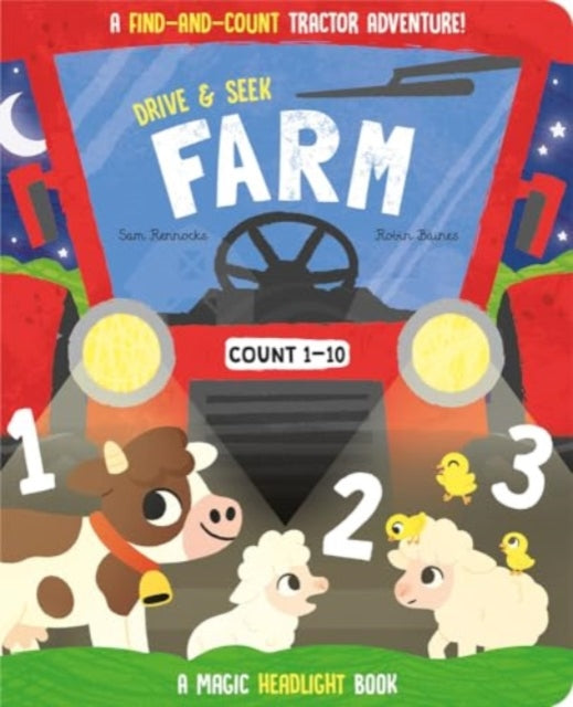 Book cover of: Drive & Seek Farm - A Magic Find & Count Adventure. By: Jenny Copper