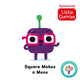 Book cover of: Square Makes a Mess: Accessible Symbolised Edition