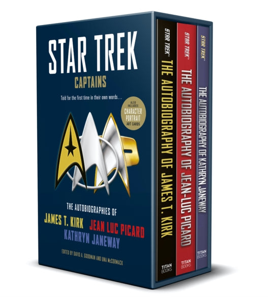 Book cover of: Star Trek Captains - The Autobiographies. By: Una McCormack