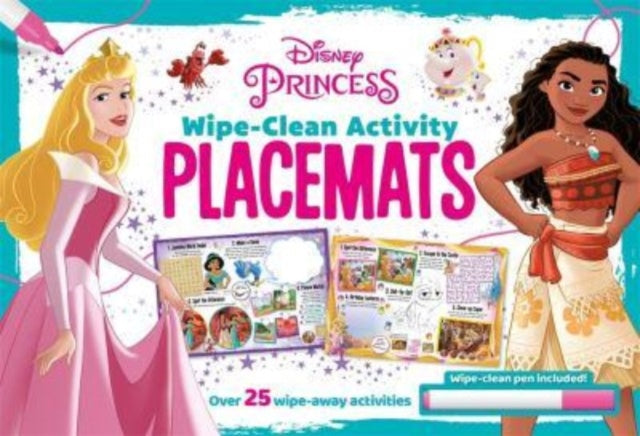 Book cover of: Disney Princess: Wipe-clean Activity Placemats