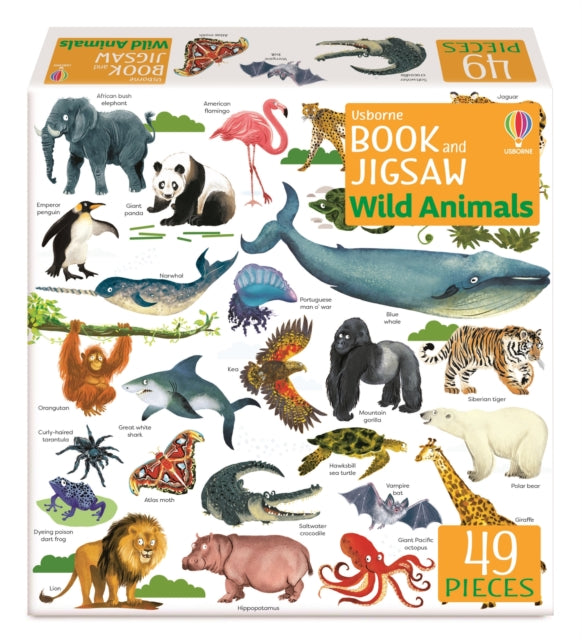 Book cover of: Usborne Book and Jigsaw Wild Animals