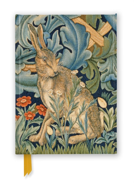Book cover of: V&A: William Morris: Hare from The Forest Tapestry (Foiled Journal). By: Flame Tree Studio