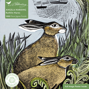 Adult Sustainable Jigsaw Puzzle Angela Harding: Rathlin Hares