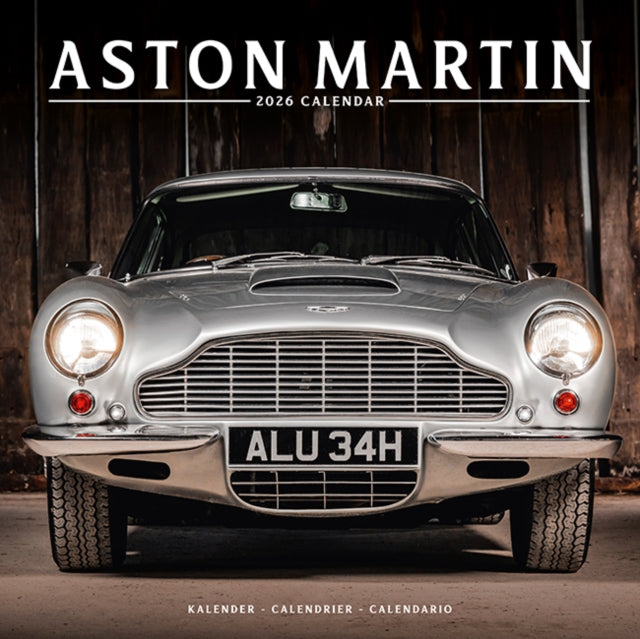 Book cover of: Aston Martin Calendar 2026  Square Car Wall Calendar - 16 Month