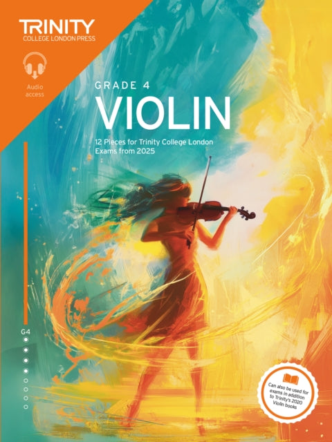 Book cover of: Trinity College London Violin Exam Pieces from 2025: Grade 4