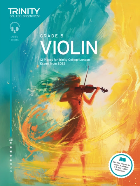 Book cover of: Trinity College London Violin Exam Pieces from 2025: Grade 5