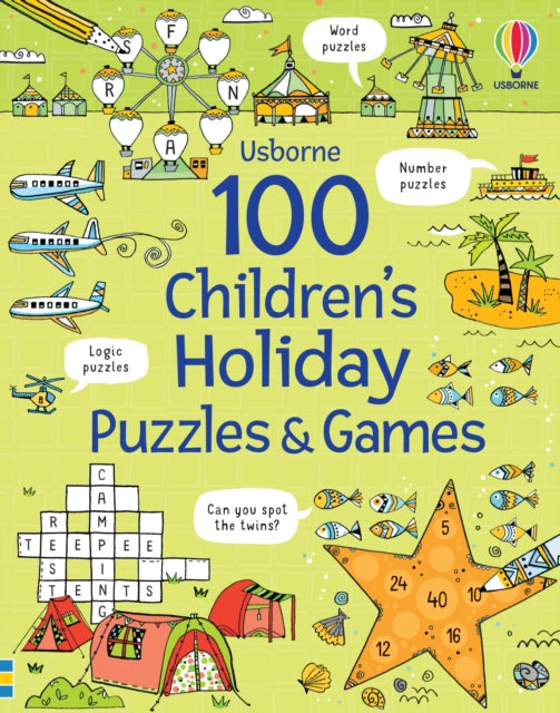 Book cover of: 100 Children's Puzzles and Games: Holiday