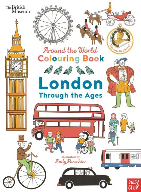 Book cover of: British Museum: Around the World Colouring: London Through the Ages