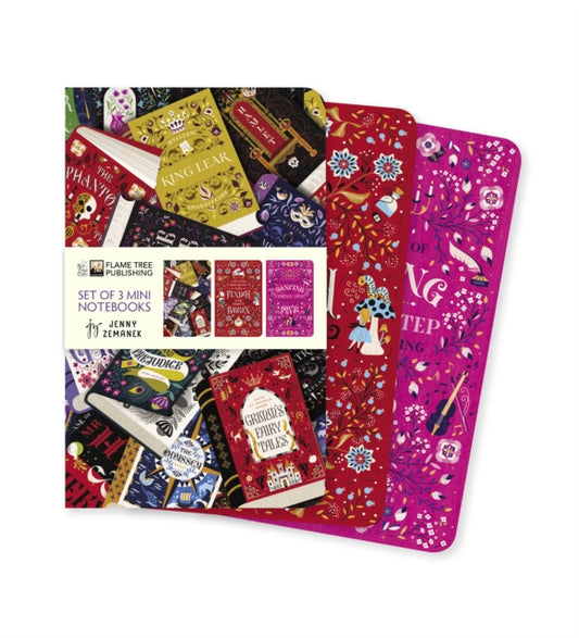 Book cover of: Book Lovers by Jenny Zemanek Set of 3 Mini Notebooks