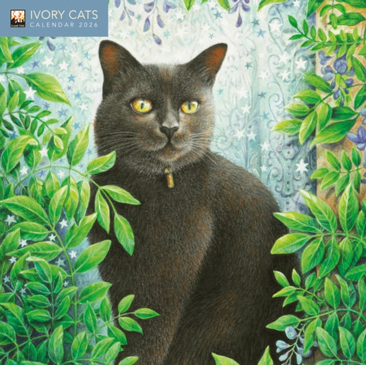 Book cover of: Ivory Cats by Lesley Anne Ivory Mini Wall Calendar 2026 (Art Calendar)