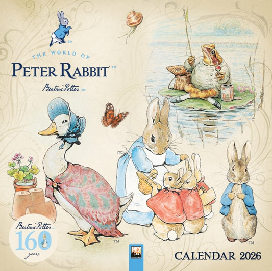 Book cover of: World of Peter Rabbit Wall Calendar 2026 (Art Calendar)