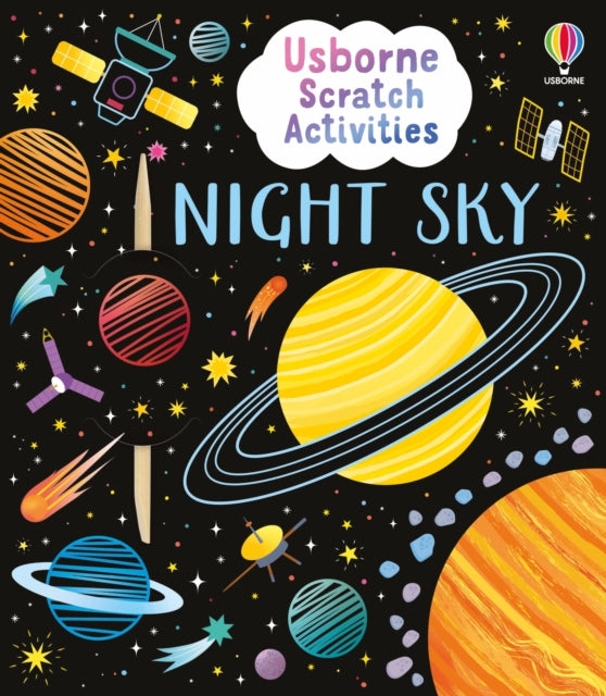 Book cover of: Usborne Scratch Activities Night Sky