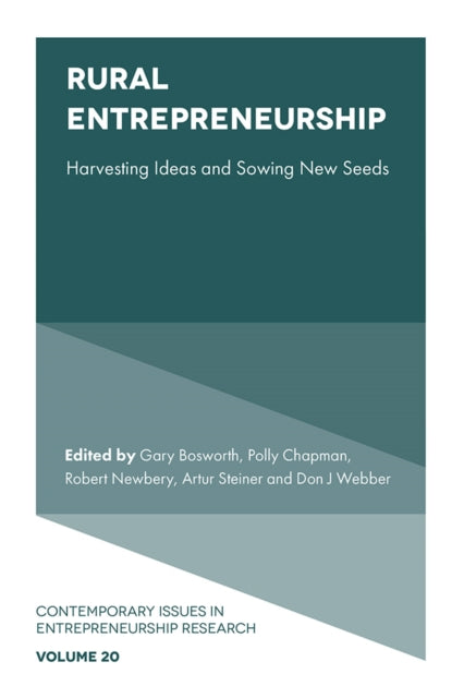 Book cover of: Rural Entrepreneurship. By: Gary Bosworth