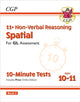 Book cover of: 11+ GL 10-Minute Tests: Non-Verbal Reasoning Spatial - Ages 10-11 Book 2 (with Online Edition)