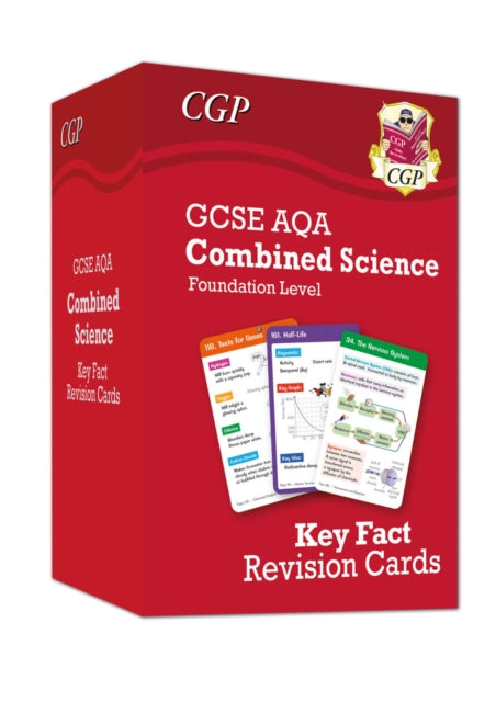 Book cover of: New GCSE Combined Science AQA Foundation Key Fact Revision Cards - Summary cards for quick revision