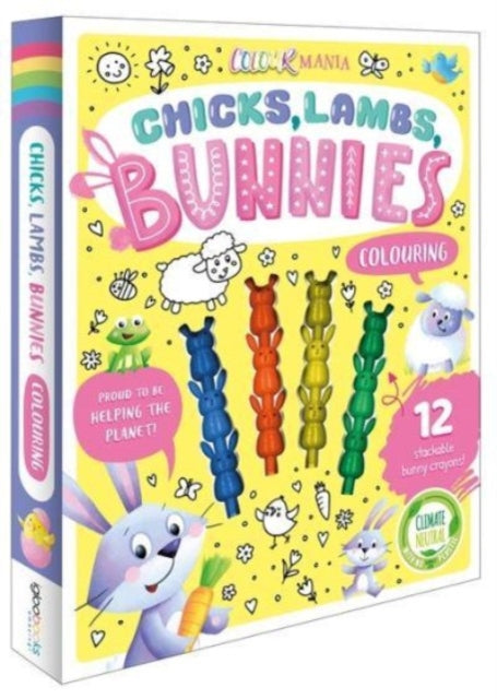 Book cover of: Chicks, Lambs, Bunnies Colouring