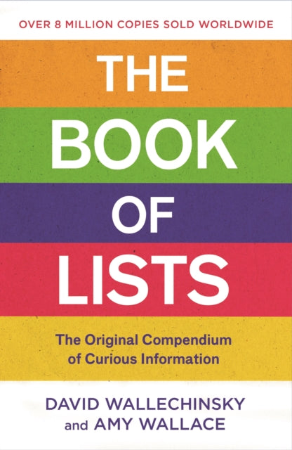Book cover of: Book Of Lists. By: David Wallechinsky