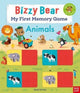 Book cover of: Bizzy Bear: My First Memory Game Book: Animals. By: Benji Davies