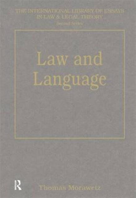 Book cover of: Law and Language